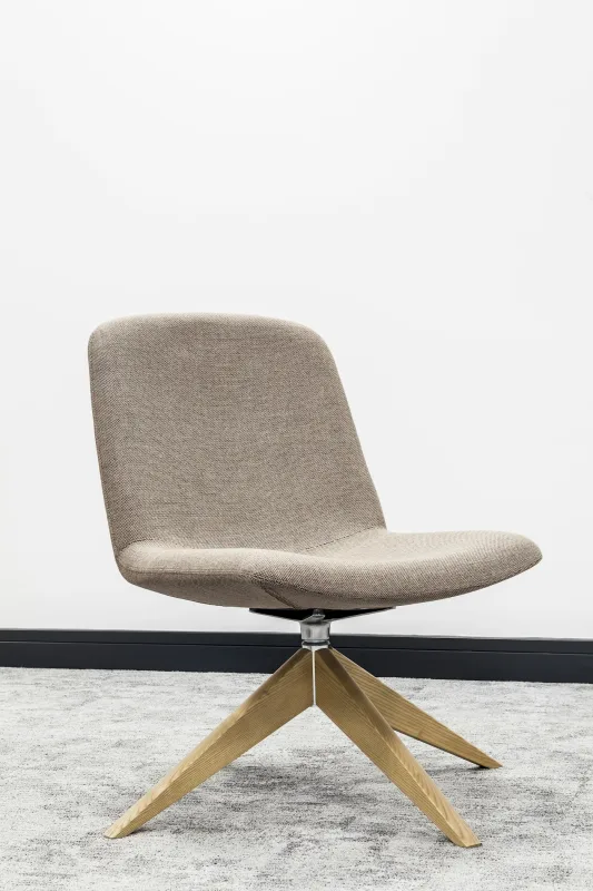 Fabric swivel chair — patterned