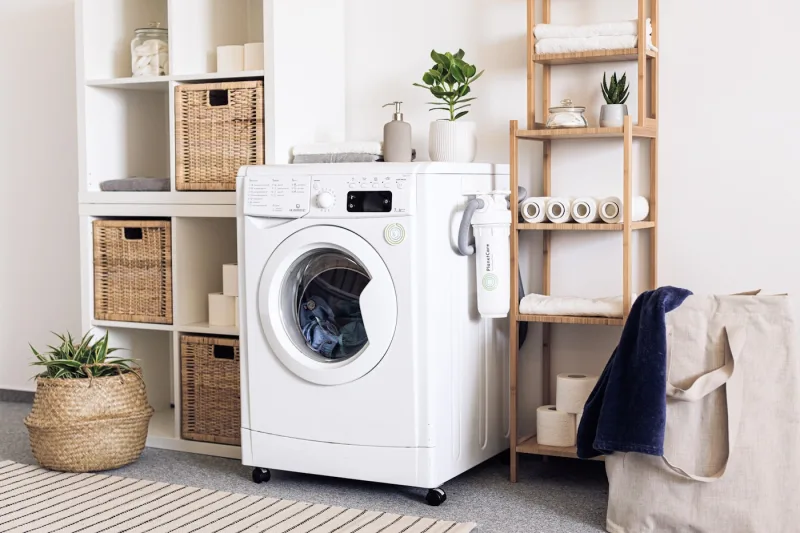 LG front-load washing machine — 8kg